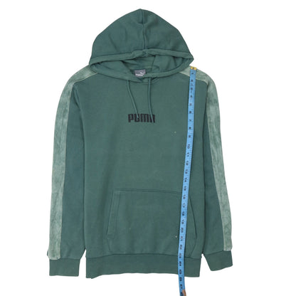 Mens UK Size S Puma Green Pullover Hoodie