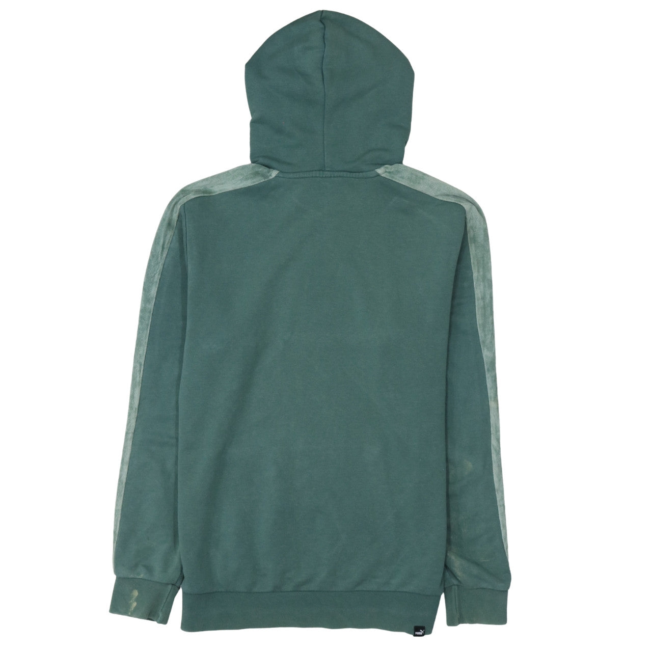 Mens UK Size S Puma Green Pullover Hoodie