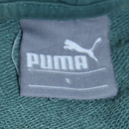 Mens UK Size S Puma Green Pullover Hoodie