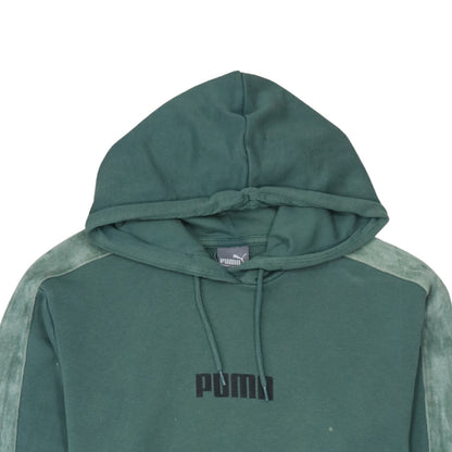 Mens UK Size S Puma Green Pullover Hoodie