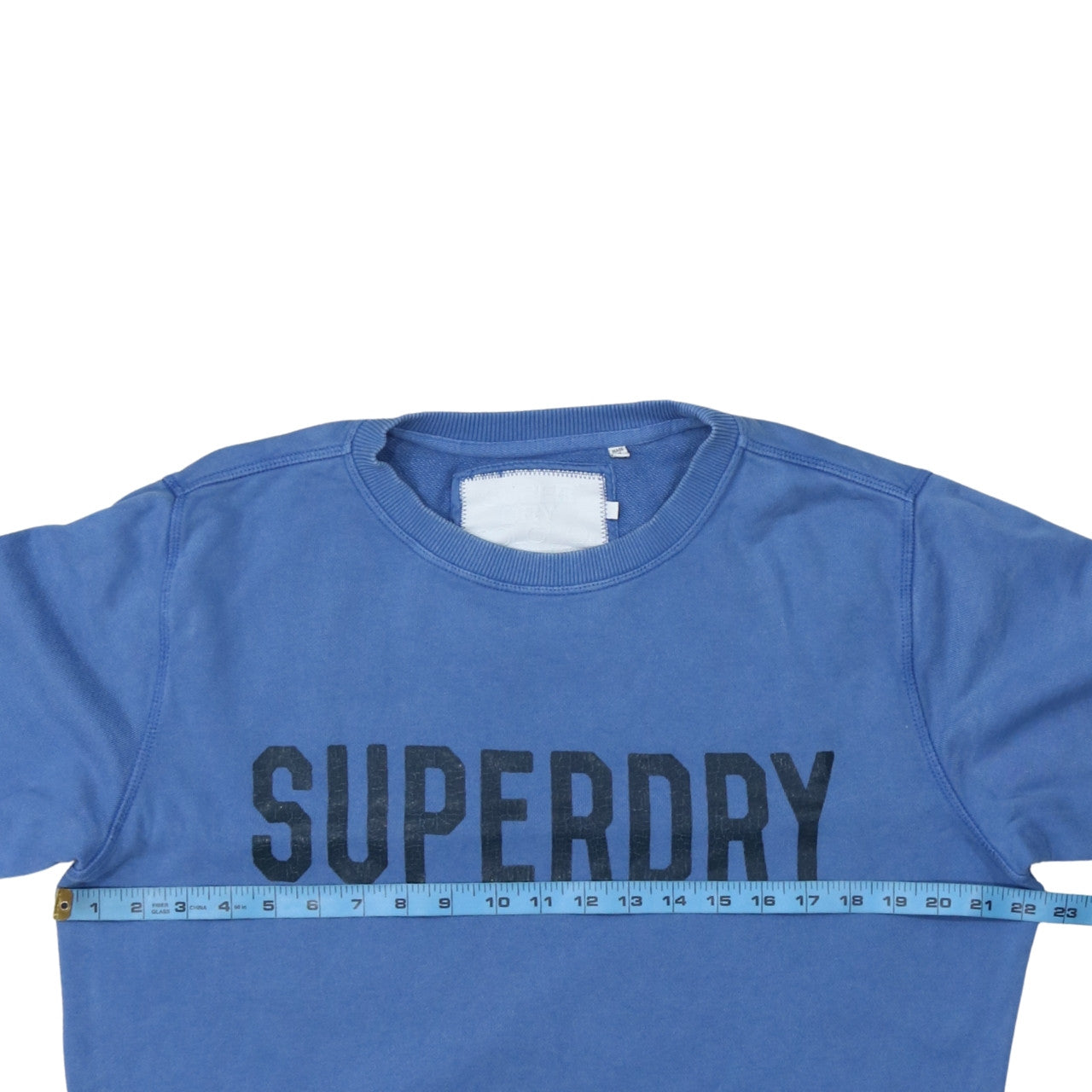 Mens UK Size M Superdry Blue Pullover Sweatshirt