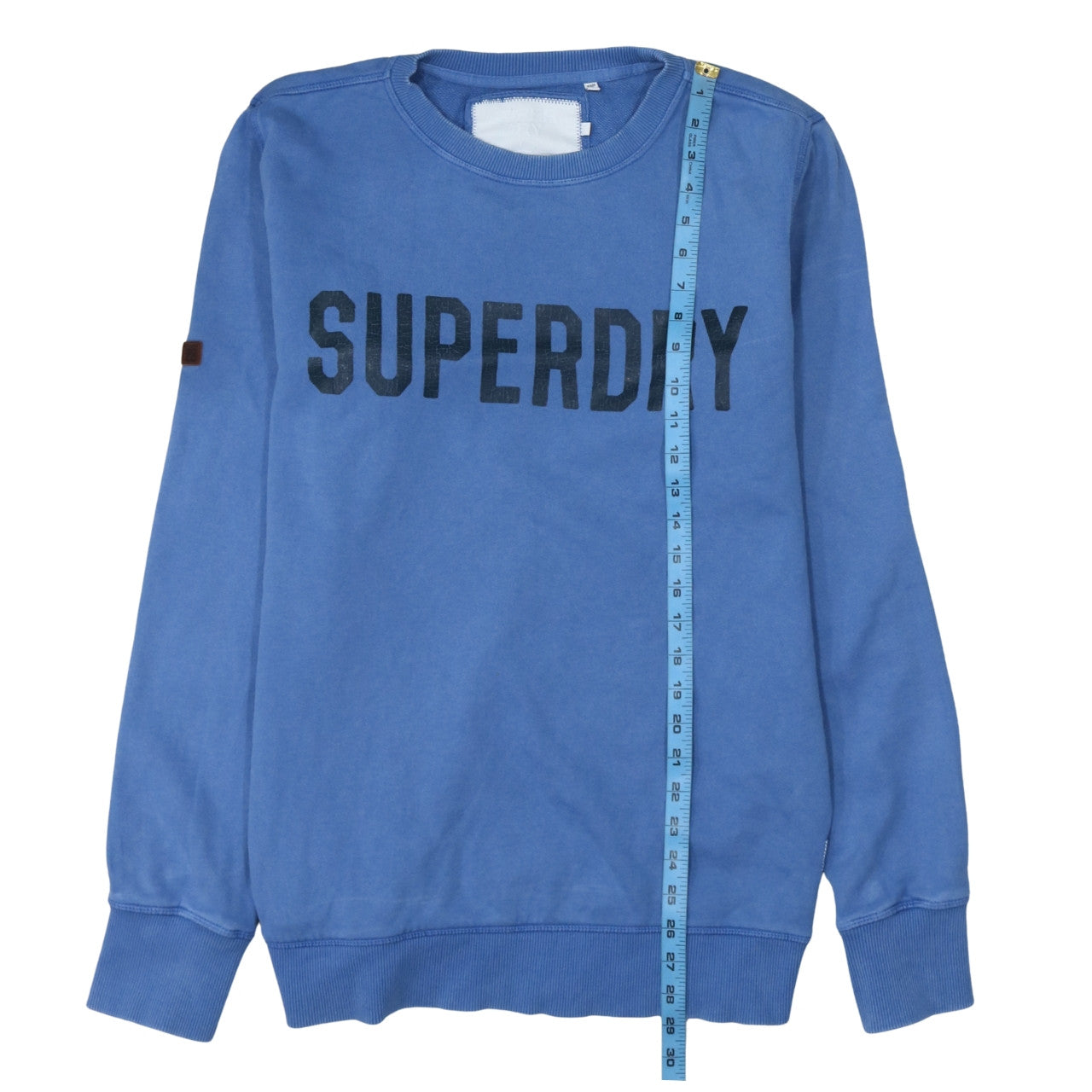 Mens UK Size M Superdry Blue Pullover Sweatshirt