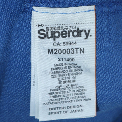Mens UK Size M Superdry Blue Pullover Sweatshirt