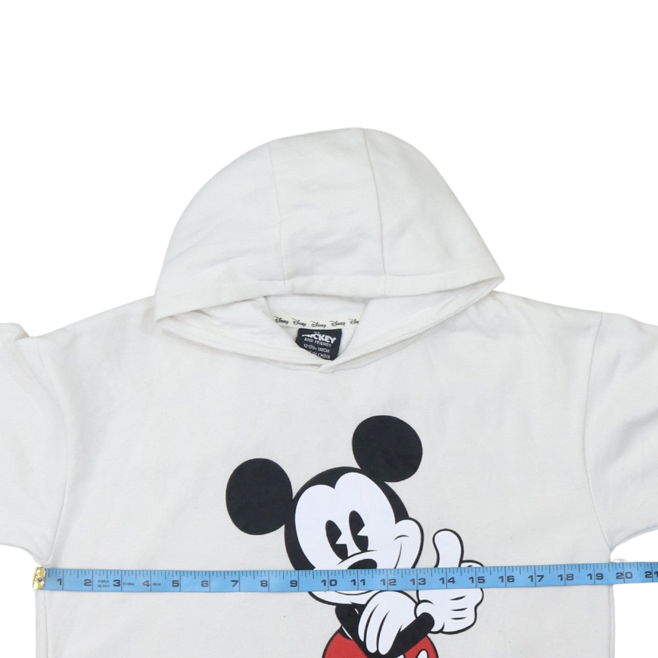 Teens UK Size 158 Disney White Pullover Hoodie