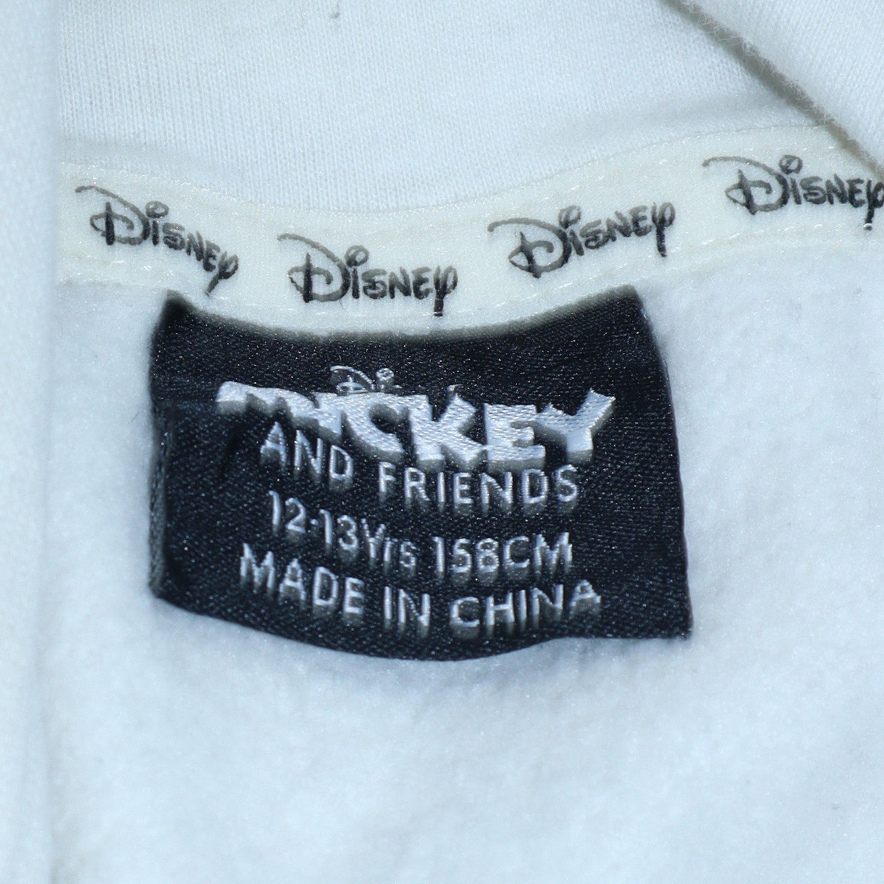 Teens UK Size 158 Disney White Pullover Hoodie
