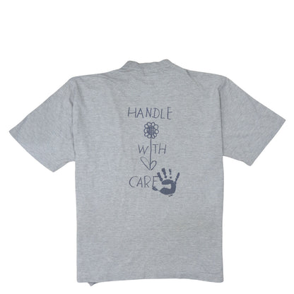 Hugo Boss Men's Grey Save the Planet Short Sleeve T-Shirt Size L
