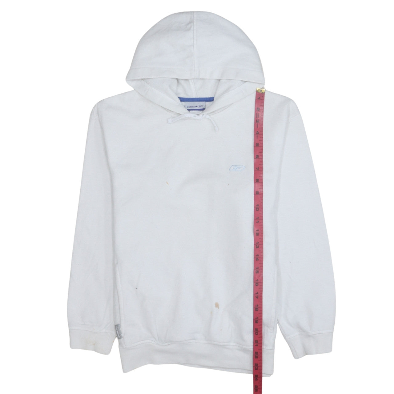 Mens UK Size M Reebok White Pullover Hoodie