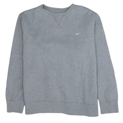 Mens UK Size L Nike Grey Pullover Sweatshirt