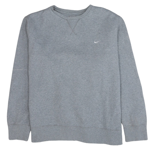 Mens UK Size L Nike Grey Pullover Sweatshirt