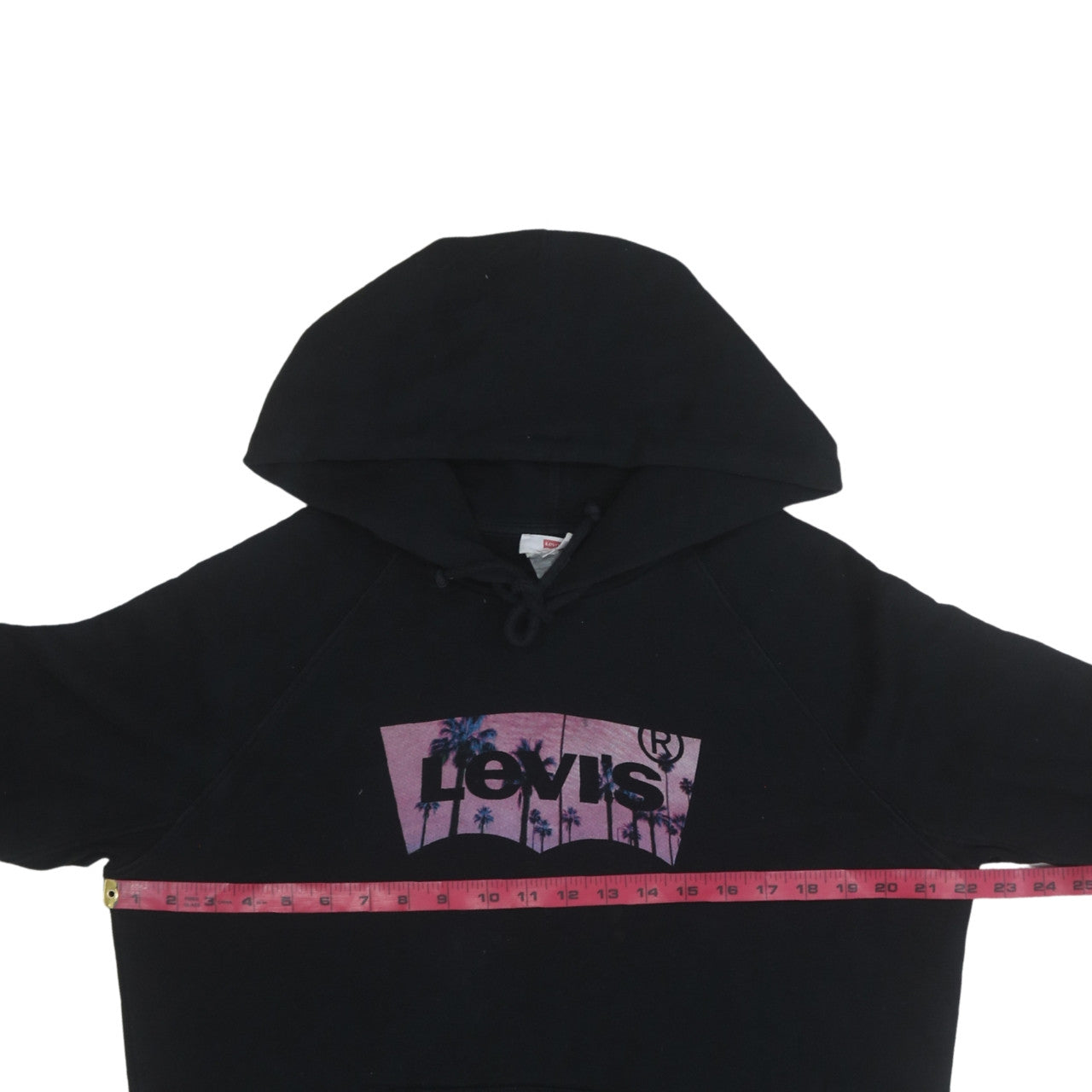 Mens UK Size M Levi's Black Pullover Hoodie