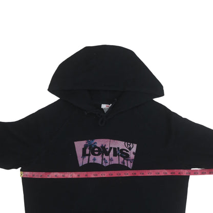 Mens UK Size M Levi's Black Pullover Hoodie