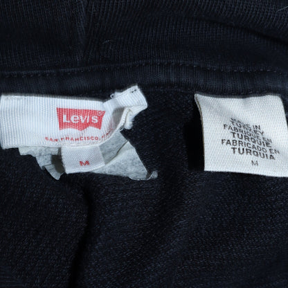 Mens UK Size M Levi's Black Pullover Hoodie