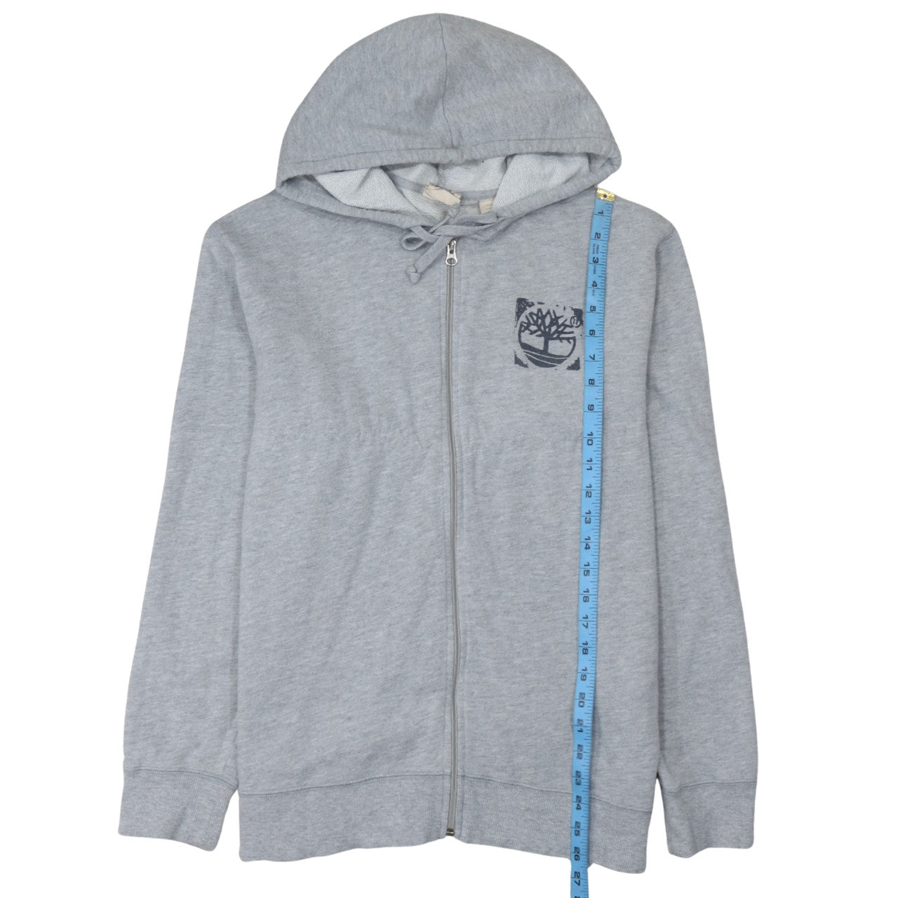 Mens UK Size S Timberland Grey Full Zip Hoodie