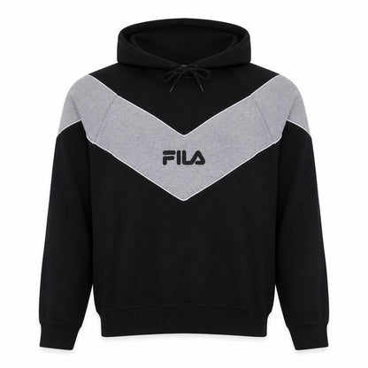 Mens UK Size M FILA Black Pullover Hoodie
