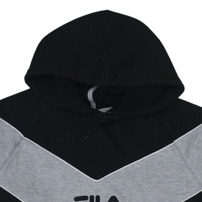 Mens UK Size M FILA Black Pullover Hoodie