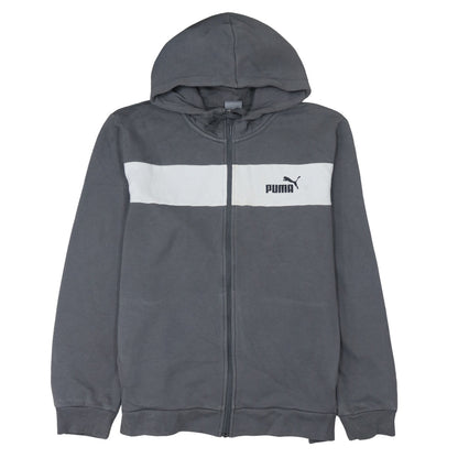 Mens UK Size XL PUMA Grey Full Zip Hoodie