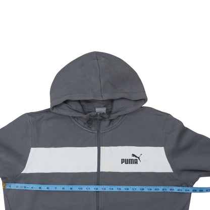 Mens UK Size XL PUMA Grey Full Zip Hoodie