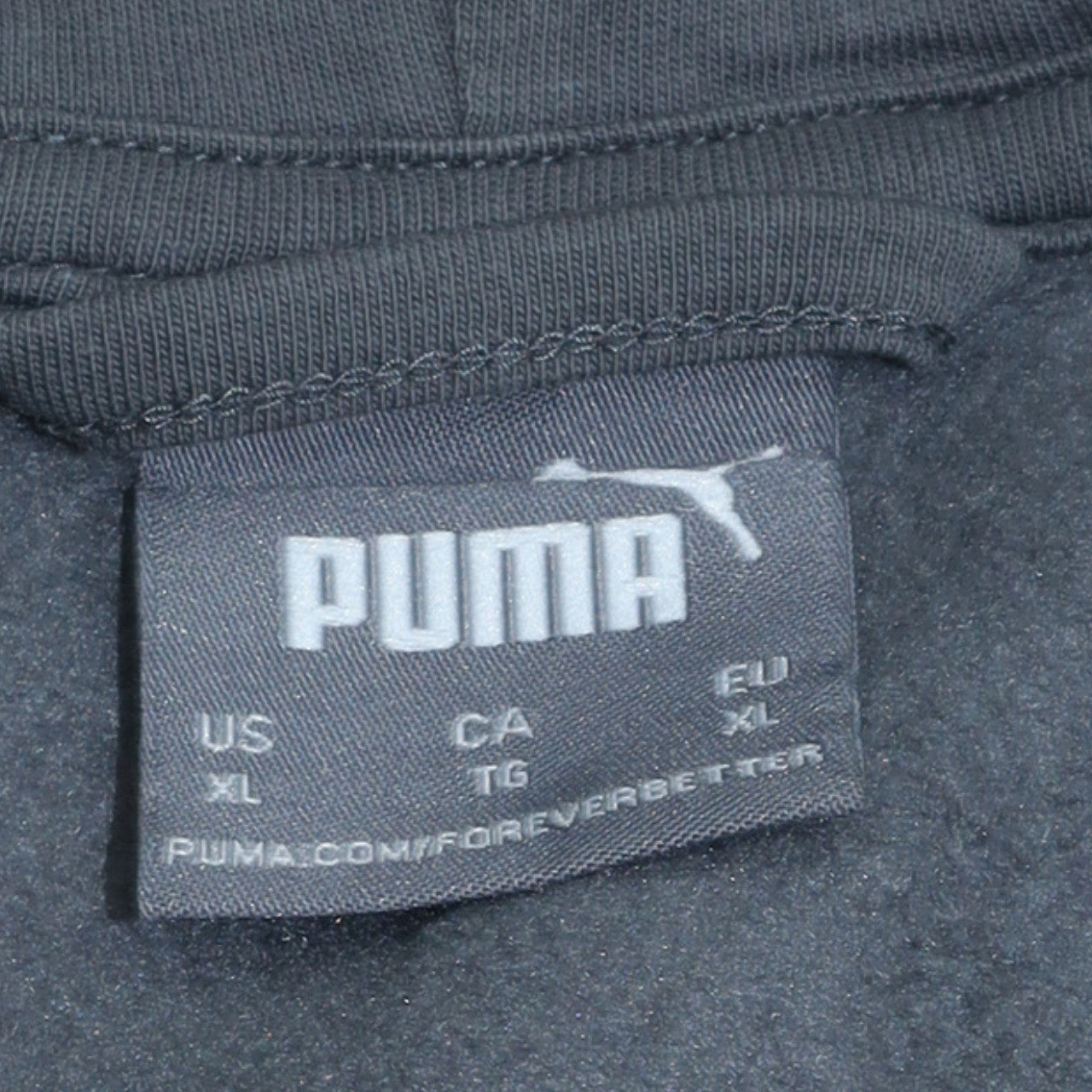 Mens UK Size XL PUMA Grey Full Zip Hoodie