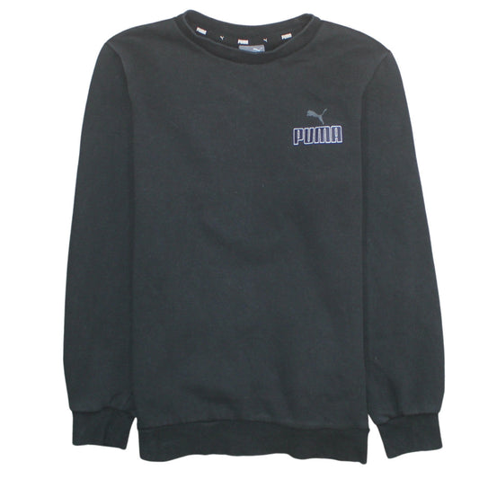 Womens UK Size XS PUMA Black Pullover Sweatshirt