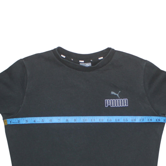 Womens UK Size XS PUMA Black Pullover Sweatshirt