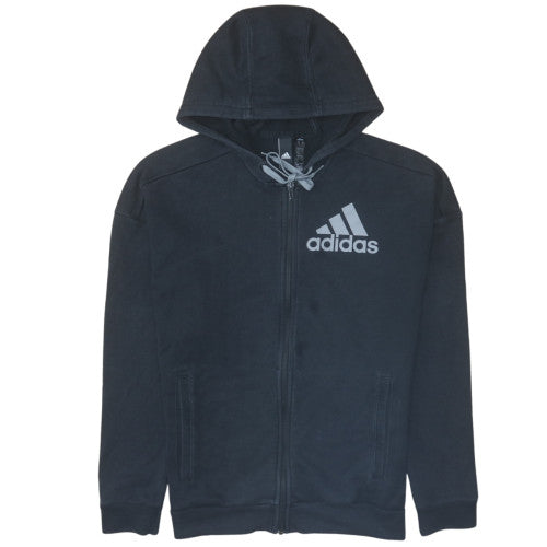 Mens UK Size S adidas Black Full Zip Hoodie