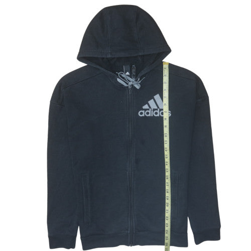 Mens UK Size S adidas Black Full Zip Hoodie