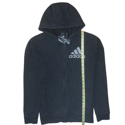Mens UK Size S adidas Black Full Zip Hoodie
