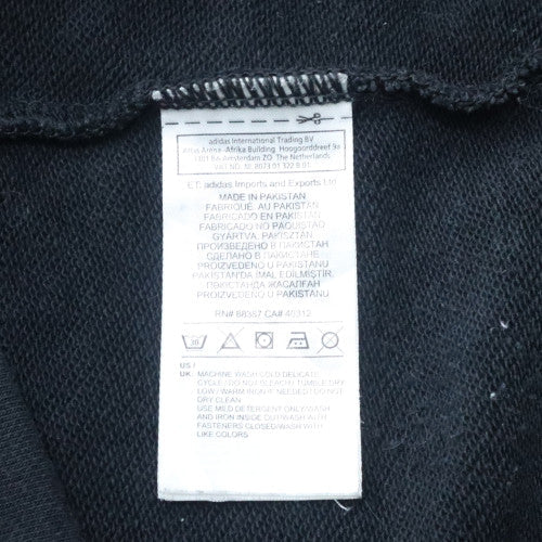 Mens UK Size S adidas Black Full Zip Hoodie