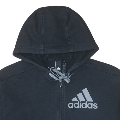 Mens UK Size S adidas Black Full Zip Hoodie