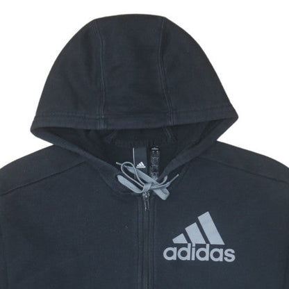 Mens UK Size S adidas Black Full Zip Hoodie