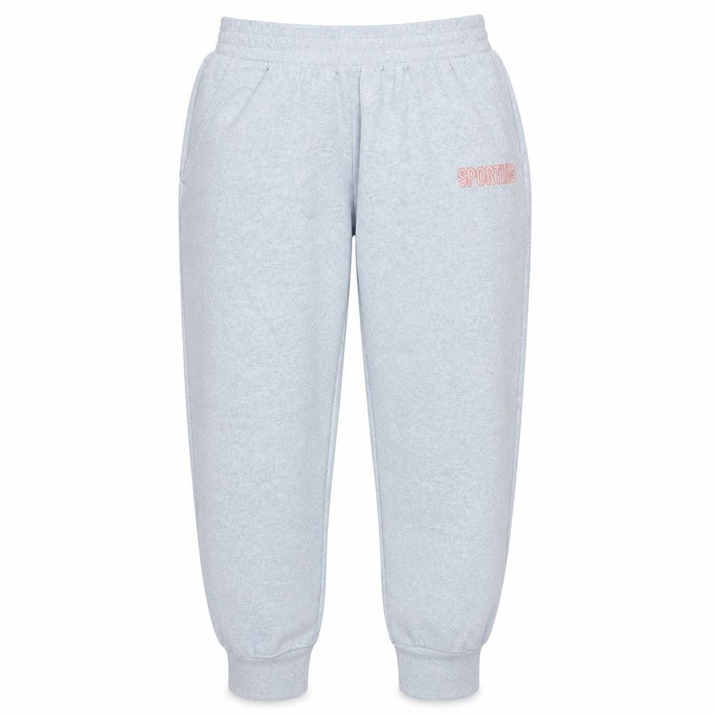 Puma Womens Grey Fleece Sweatpants Medium Regular Fit