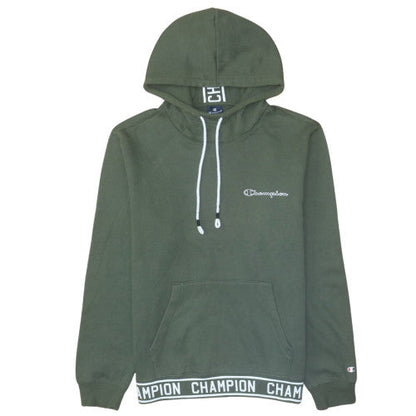 Mens UK Size L Champion Green Pullover Hoodie