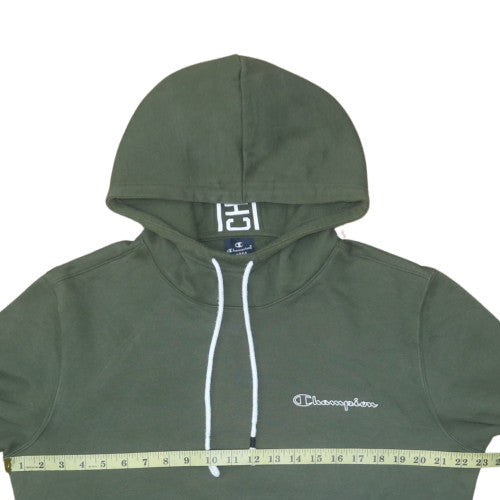 Mens UK Size L Champion Green Pullover Hoodie