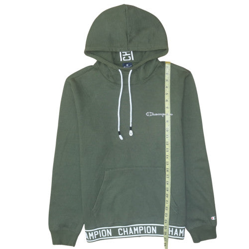 Mens UK Size L Champion Green Pullover Hoodie