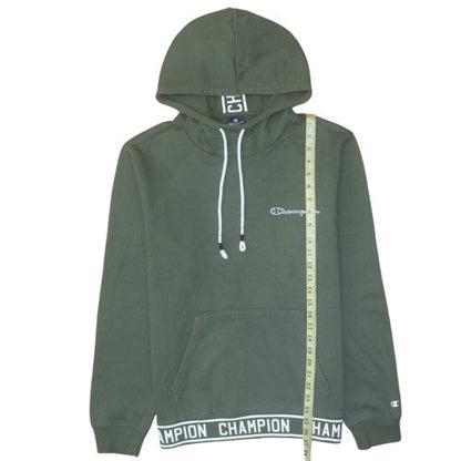 Mens UK Size L Champion Green Pullover Hoodie