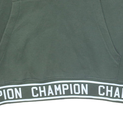Mens UK Size L Champion Green Pullover Hoodie