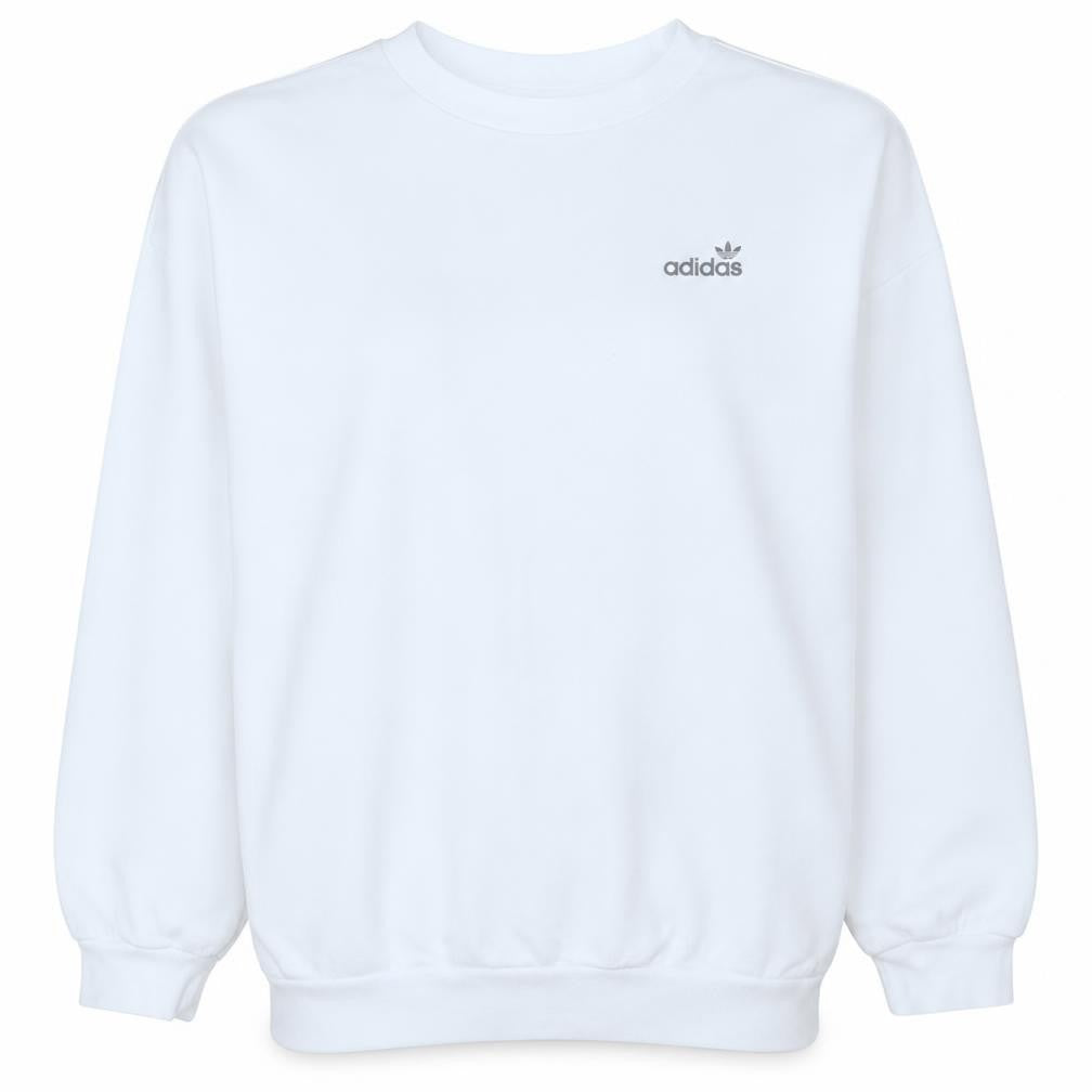 Womens UK Size 14 adidas White Pullover Sweatshirt