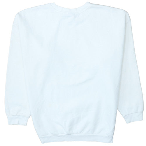 Womens UK Size 14 adidas White Pullover Sweatshirt