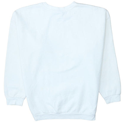 Womens UK Size 14 adidas White Pullover Sweatshirt