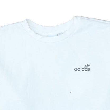 Womens UK Size 14 adidas White Pullover Sweatshirt