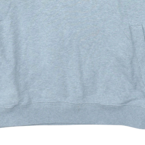 Mens UK Size L Quiksilver Grey Pullover Hoodie