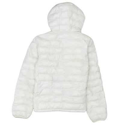 Levi's Womens White Hooded Puffer Jacket Size S Lightweight Coat