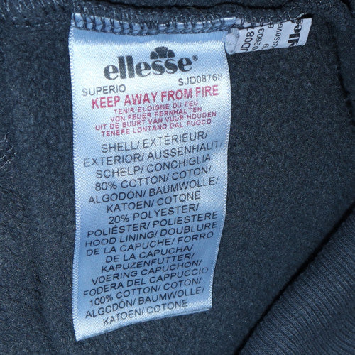 Mens UK Size S ellesse Grey Pullover Hoodie