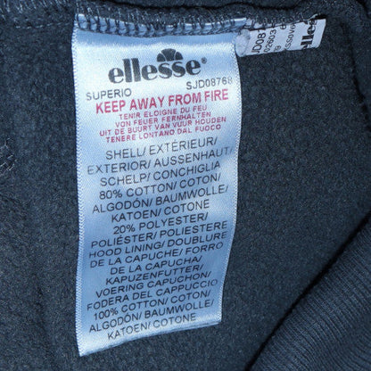 Mens UK Size S ellesse Grey Pullover Hoodie