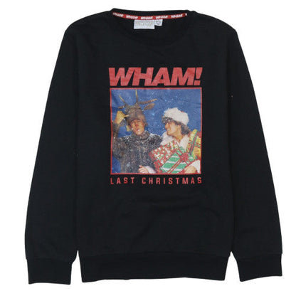 Wham Women's Black Christmas Long Sleeve T-Shirt Size S