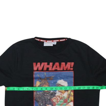 Wham Women's Black Christmas Long Sleeve T-Shirt Size S