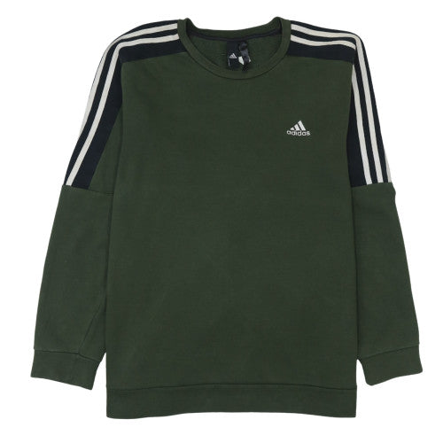 Mens UK Size M adidas Green Pullover Sweatshirt