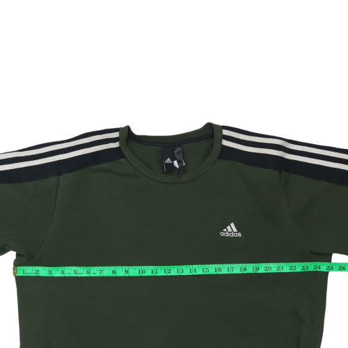 Mens UK Size M adidas Green Pullover Sweatshirt
