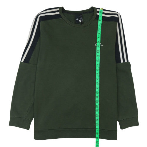 Mens UK Size M adidas Green Pullover Sweatshirt
