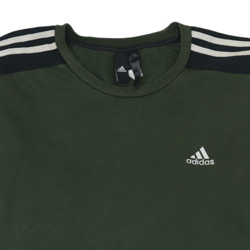 Mens UK Size M adidas Green Pullover Sweatshirt